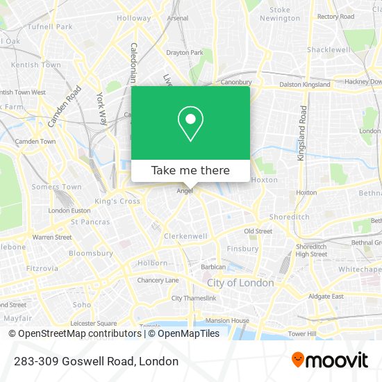 283-309 Goswell Road map