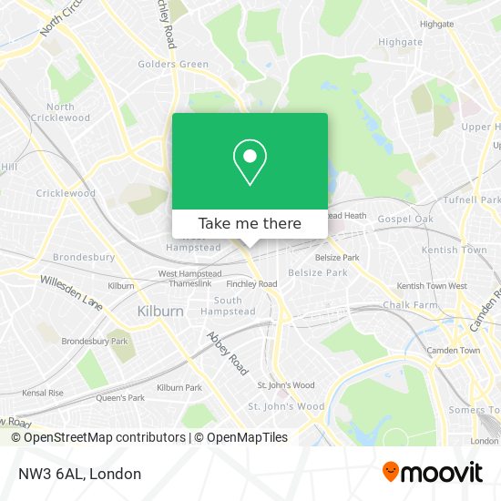 NW3 6AL map