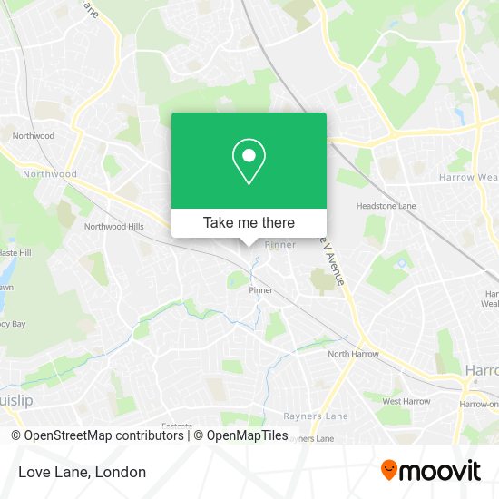 How to get to Love Lane in Pinner by bus, Tube or train?