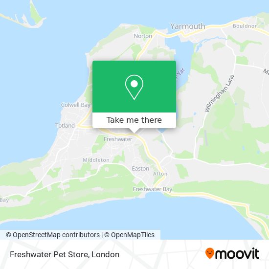 Freshwater Pet Store map