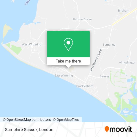 Samphire Sussex map