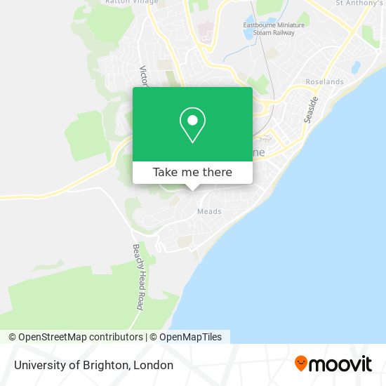 University of Brighton map