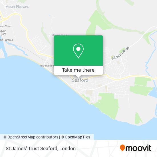 St James' Trust Seaford map