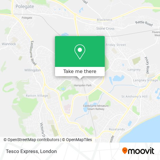 Tesco Express map