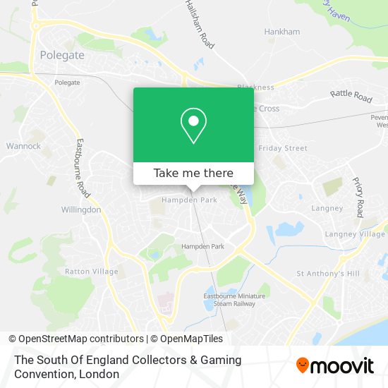 The South Of England Collectors & Gaming Convention map