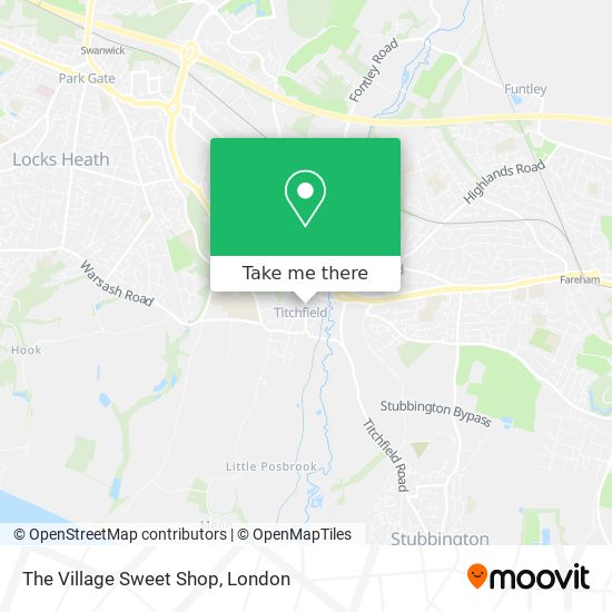 The Village Sweet Shop map