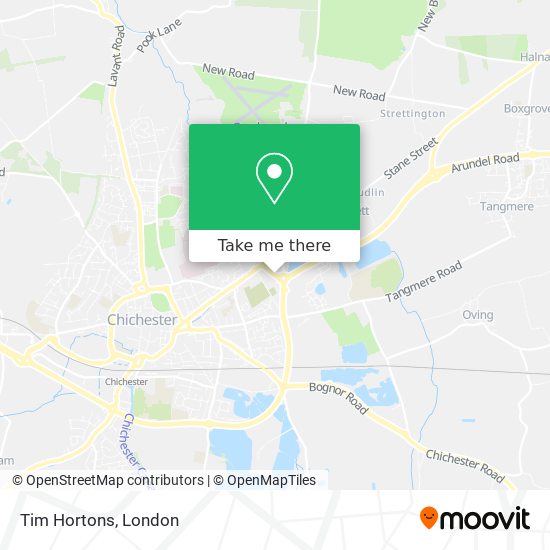 Tim Hortons map