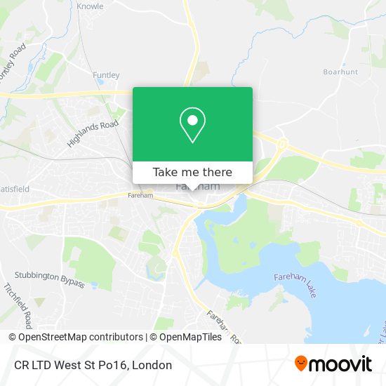 CR LTD West St Po16 map