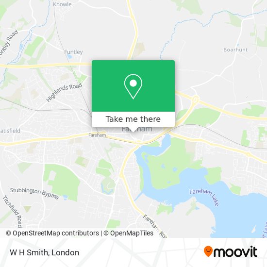 W H Smith map