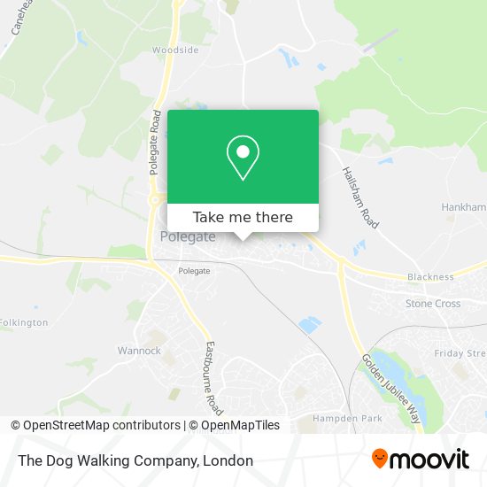 The Dog Walking Company map