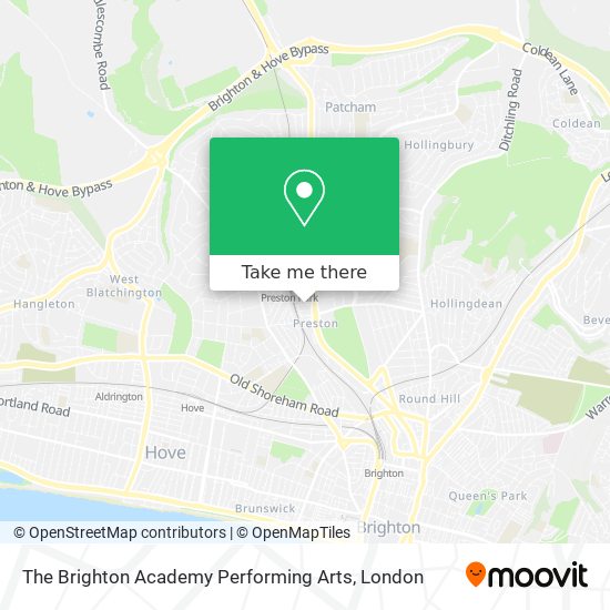 The Brighton Academy Performing Arts map