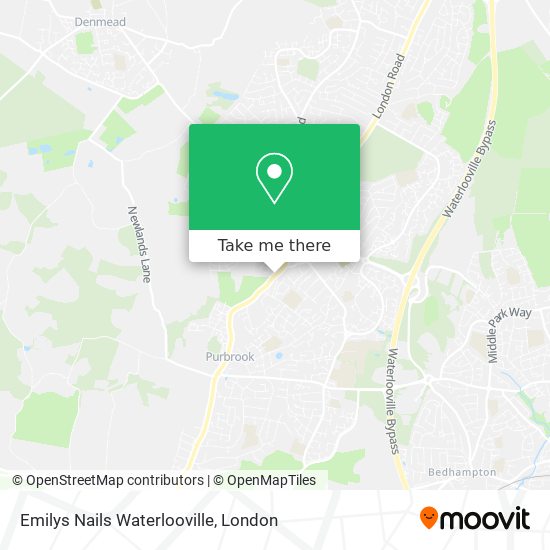 Emilys Nails Waterlooville map