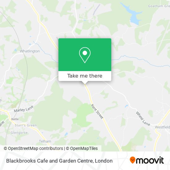 Blackbrooks Cafe and Garden Centre map