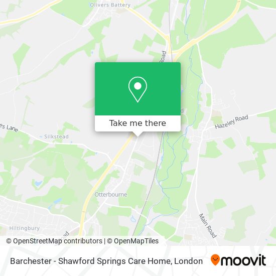 Barchester - Shawford Springs Care Home map
