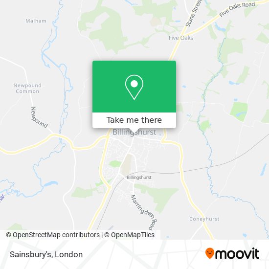 Sainsbury's map