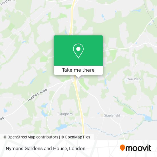 Nymans Gardens and House map
