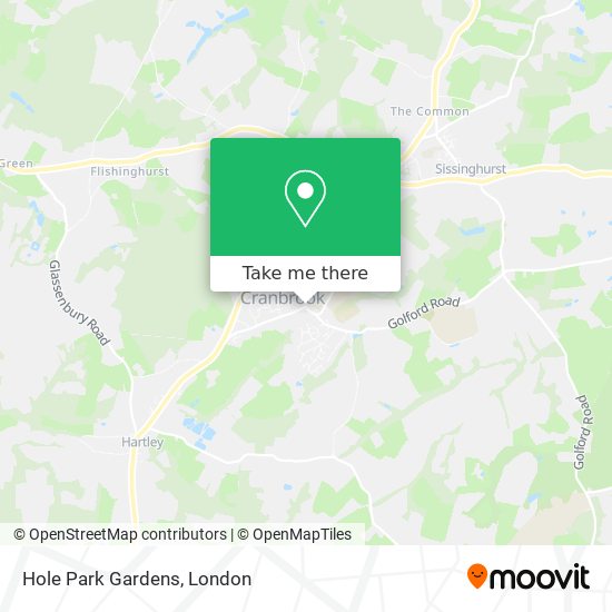 Hole Park Gardens map