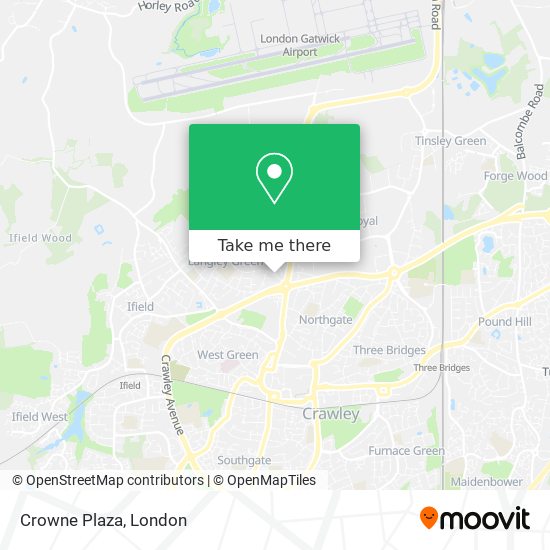 Crowne Plaza map