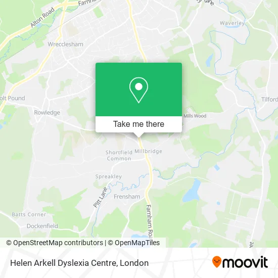 Helen Arkell Dyslexia Centre map