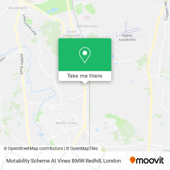 Motability Scheme At Vines BMW Redhill map