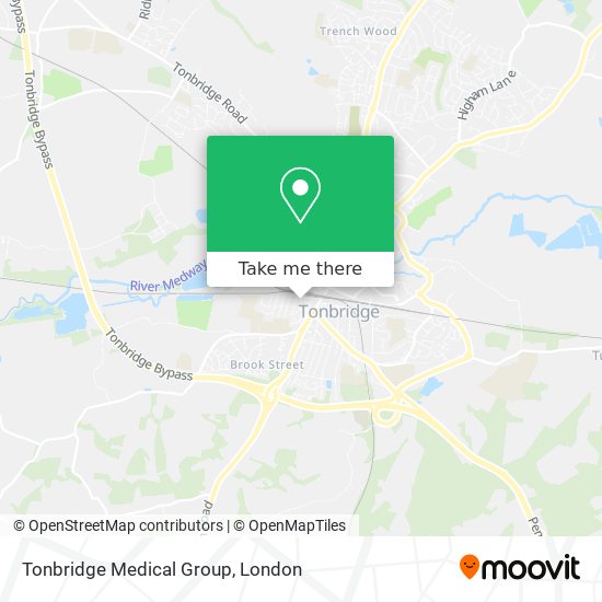 Tonbridge Medical Group map