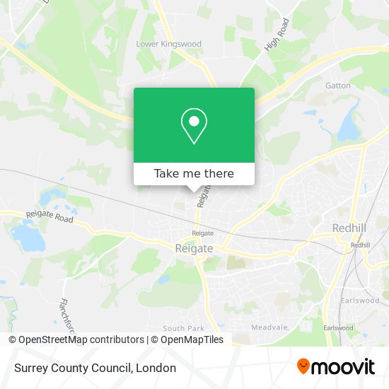 Surrey County Council map
