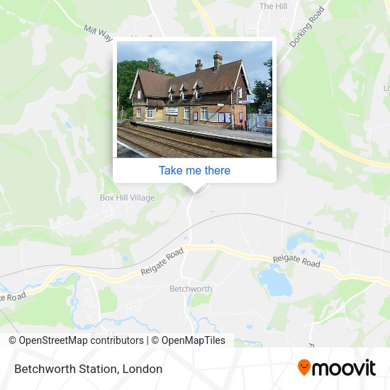 Betchworth Station map