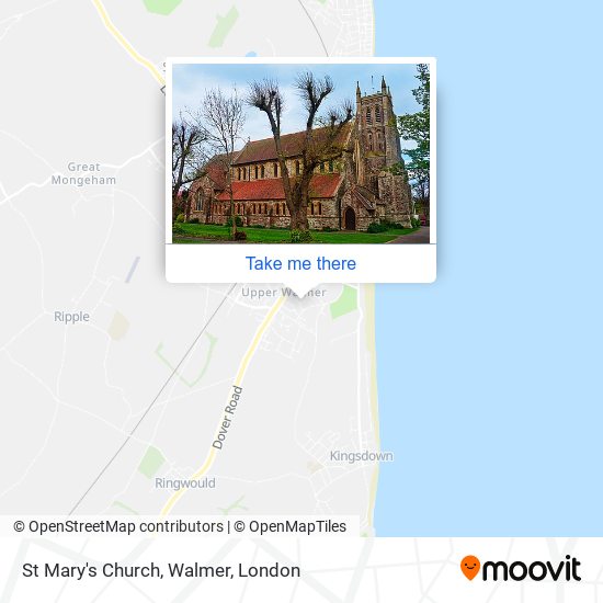 St Mary's Church, Walmer map