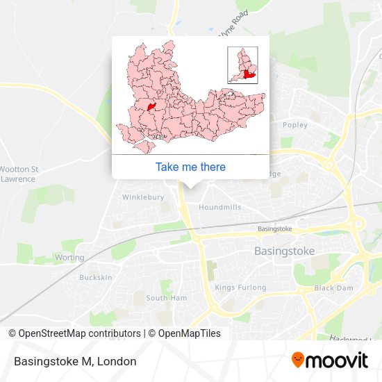 Basingstoke M map