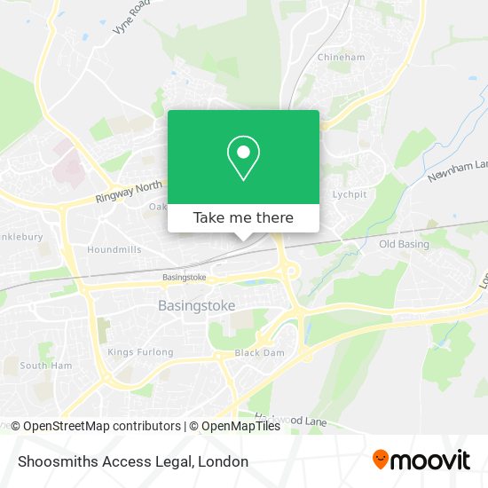 Shoosmiths Access Legal map