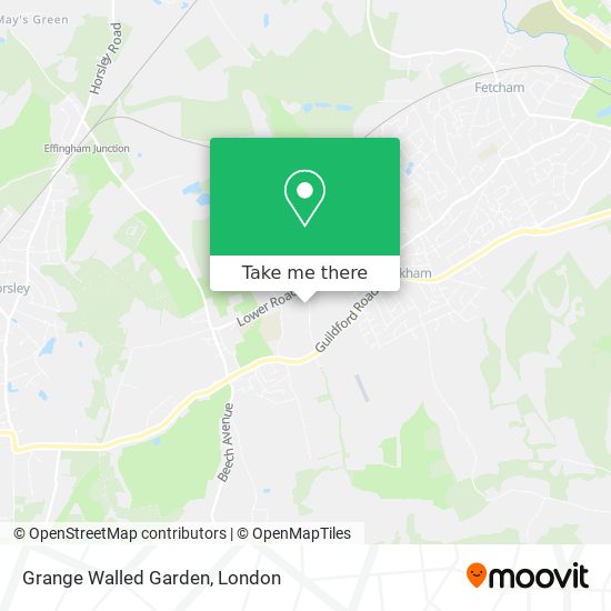 Grange Walled Garden map