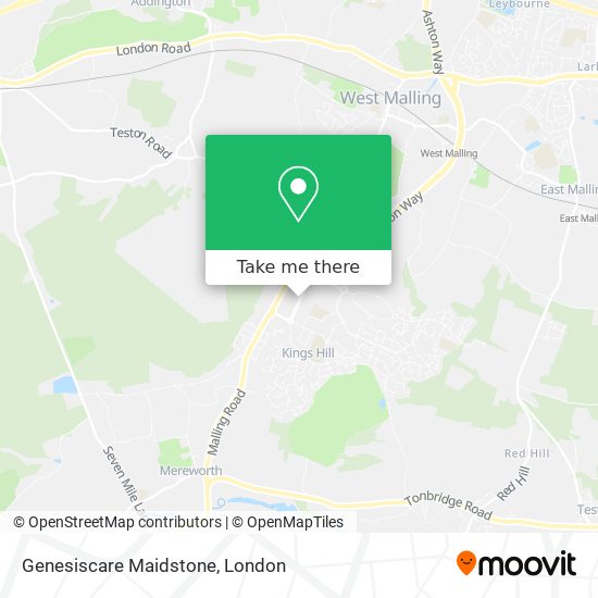 Genesiscare Maidstone map