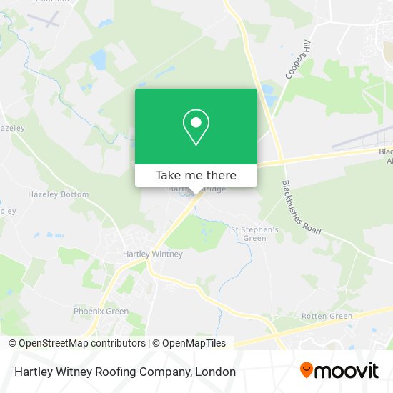 Hartley Witney Roofing Company map