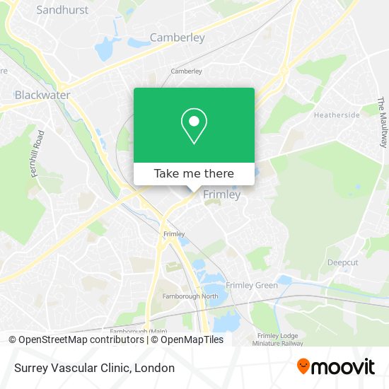 Surrey Vascular Clinic map