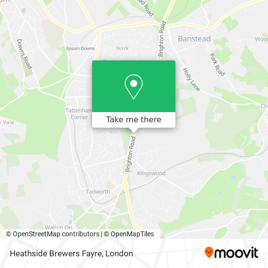 Heathside Brewers Fayre map