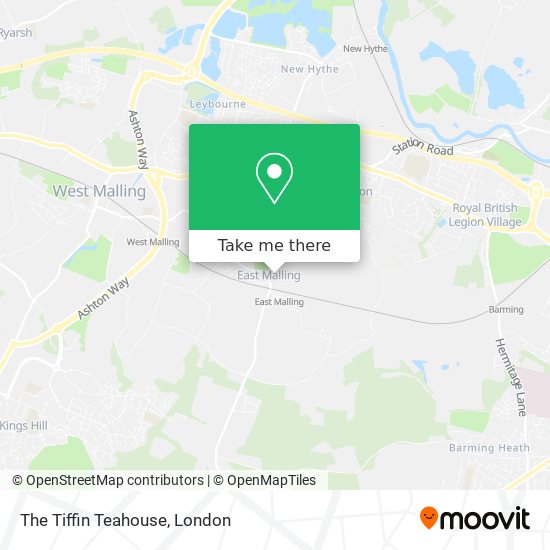 The Tiffin Teahouse map