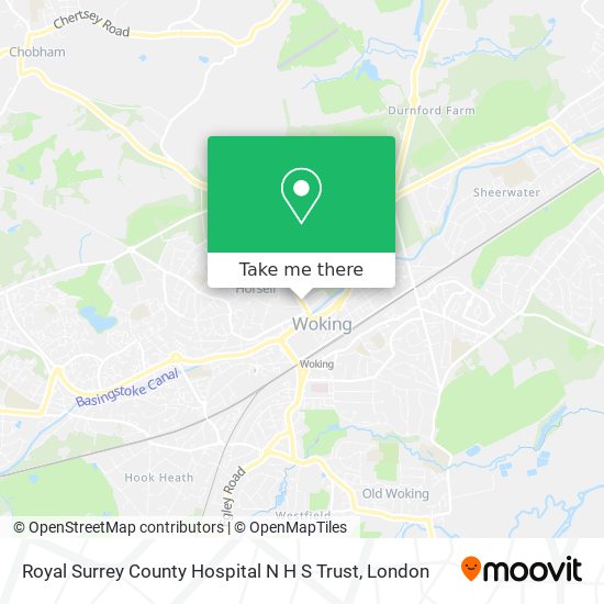 Royal Surrey County Hospital N H S Trust map