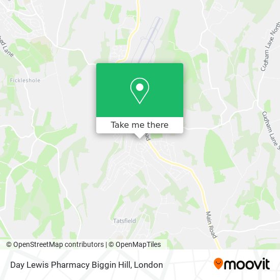 Day Lewis Pharmacy Biggin Hill map