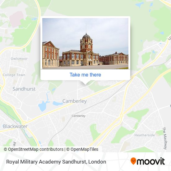 Royal Military Academy Sandhurst map