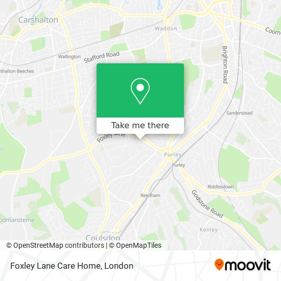 Foxley Lane Care Home map