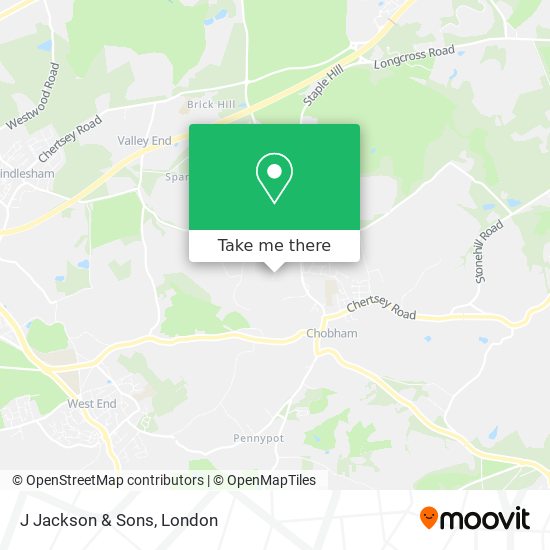 J Jackson & Sons map