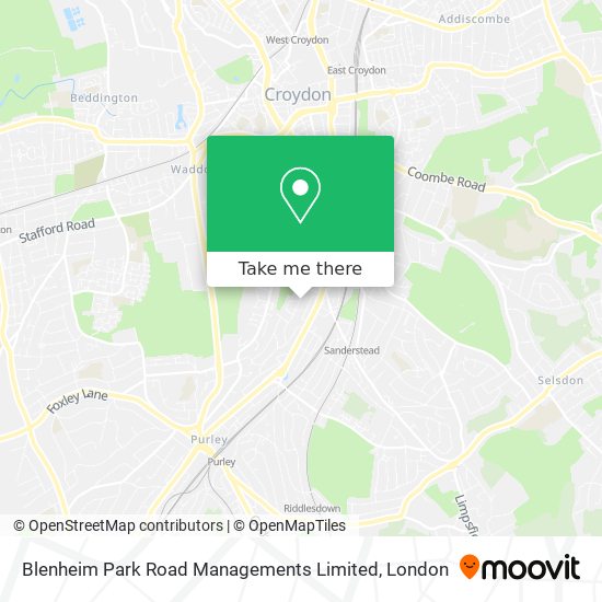 Blenheim Park Road Managements Limited map