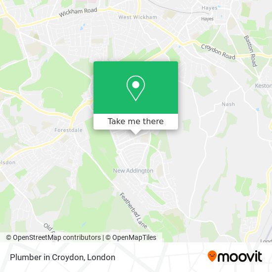 Plumber in Croydon map