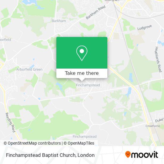 Finchampstead Baptist Church map