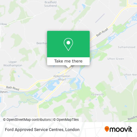 Ford Approved Service Centres map