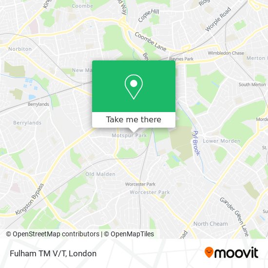 Fulham TM V/T map
