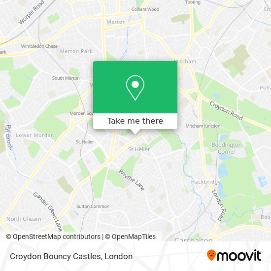 Croydon Bouncy Castles map