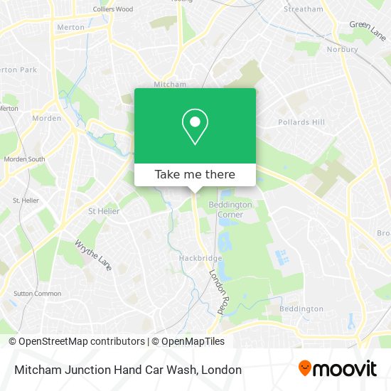 Mitcham Junction Hand Car Wash map