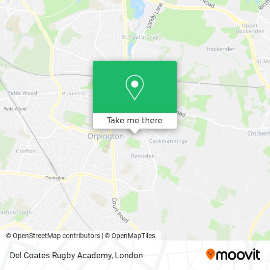 Del Coates Rugby Academy map
