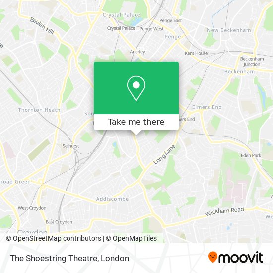 The Shoestring Theatre map